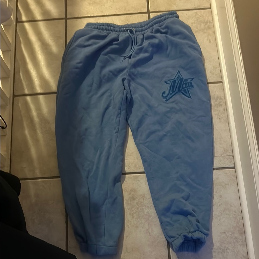 Nike Blue Joggers with Logo